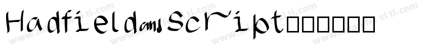 Hadfield Script字体转换